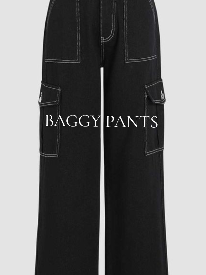 XinDou 2024 new style 6 Pockets Jeans Cargo Pants Highwaist Baggy Casual Womens Wide Leg Pants Womenswear Streetwear. #baggyjeans #baggypants #fyp 