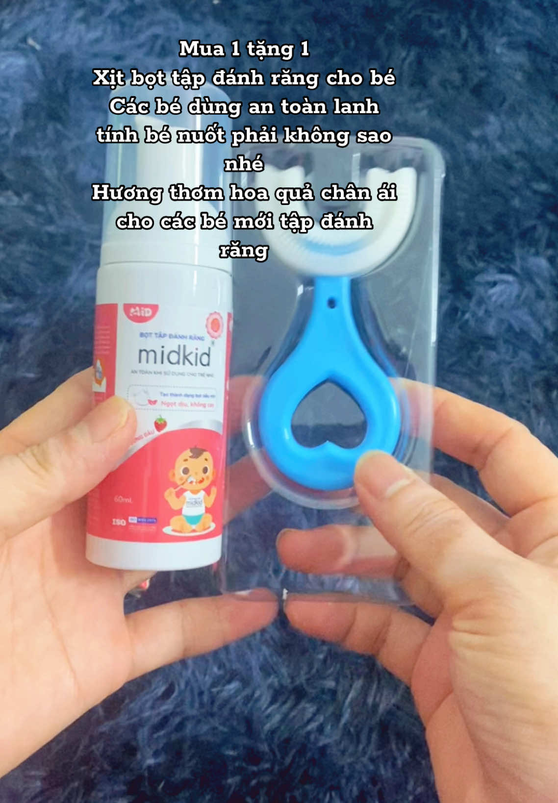 Mua 1 tặng 1 xịt bọt tập đánh răng cho bé #bottapdanhrang #hoaxinh_88 