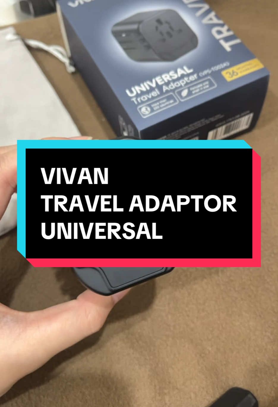VIVAN TRAVEL ADAPTOR UNIVERSAL, udah gk perlu pusing kalo travelling, cukup bawa 1 adaptop ini buat ke 1 dunia dehh! #adaptop #vivan #traveladaptop #universal #colokan #stopkontak #CerealCerdik 