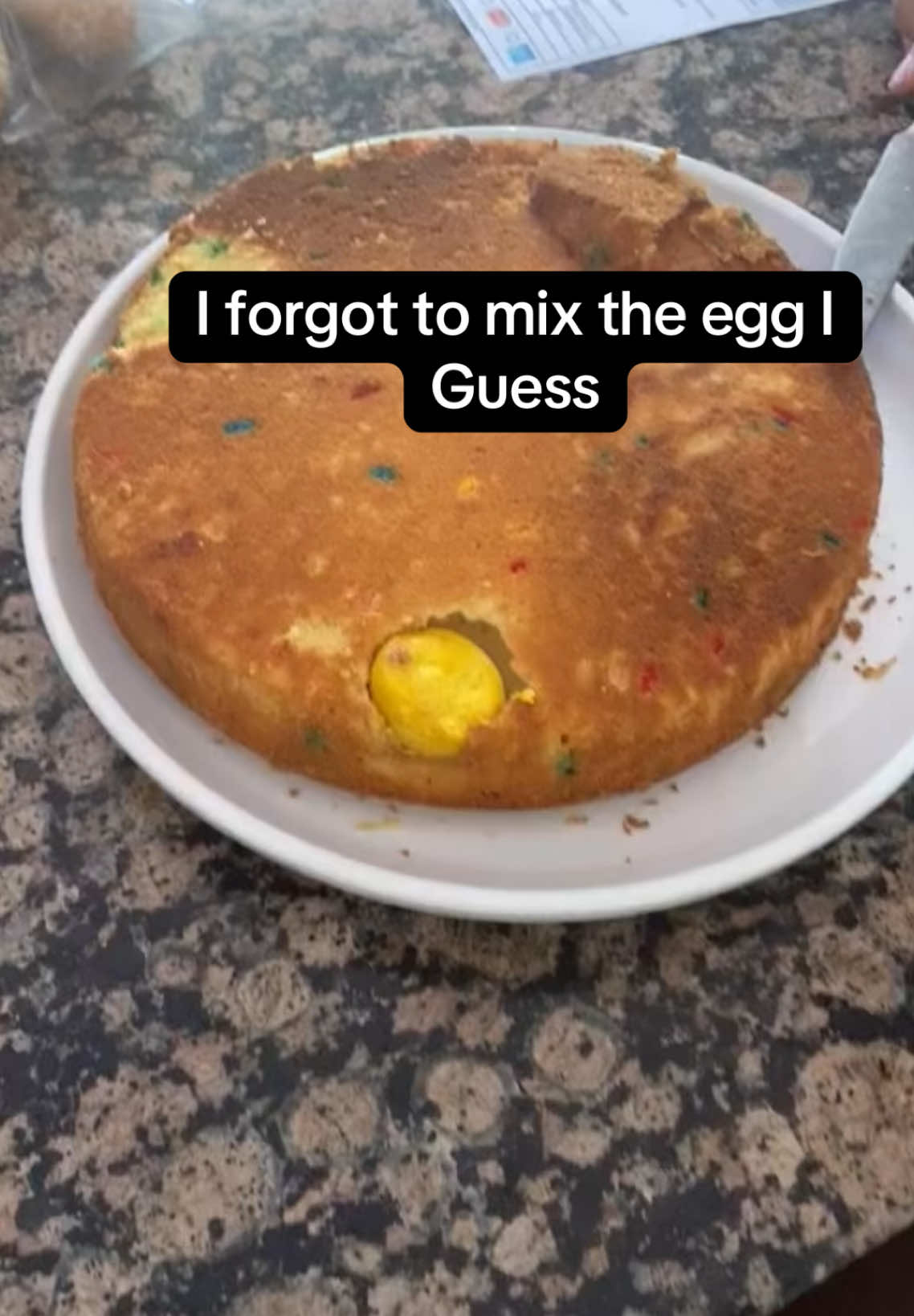 Forgot To Mix The Eggs 😂 #forgottomixtheeggs #eggs #cooking #cookingfail #forgot #mix #funny #satisfying #fyp 