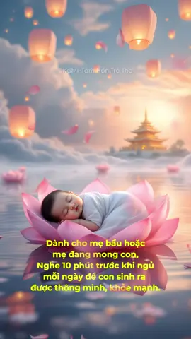 10 Phút Nghe Kinh Trước Khi Ngủ – Cho Thai Nhi Khỏe Mạnh, Thông Minh, Bình An #embedangyeu #viaembe #embedethuong #baby #viral #tamhontretho #caumongbinhan #xuhuongtiktok #thaigiao #thainhi #mebau #mebauthongthai #kinhdiatang #nammoadidaphat #phatphapnhiemmau
