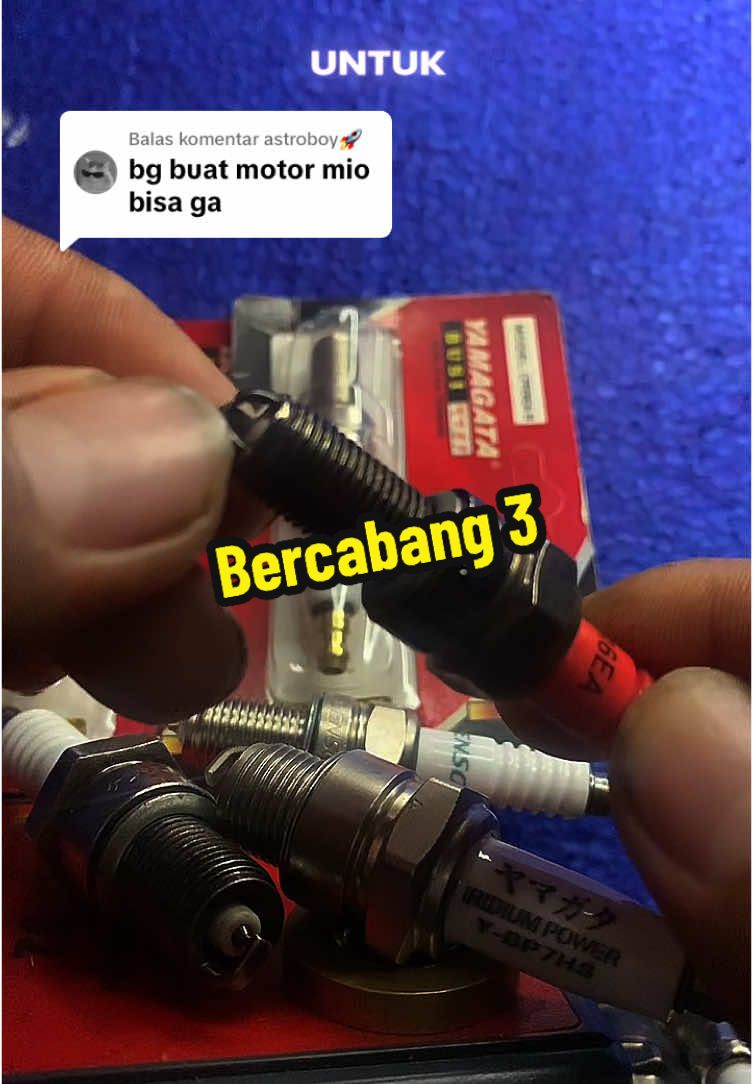 Membalas @astroboy🚀 busi bogo cabang 3#superiridium #busimotor #bogo 