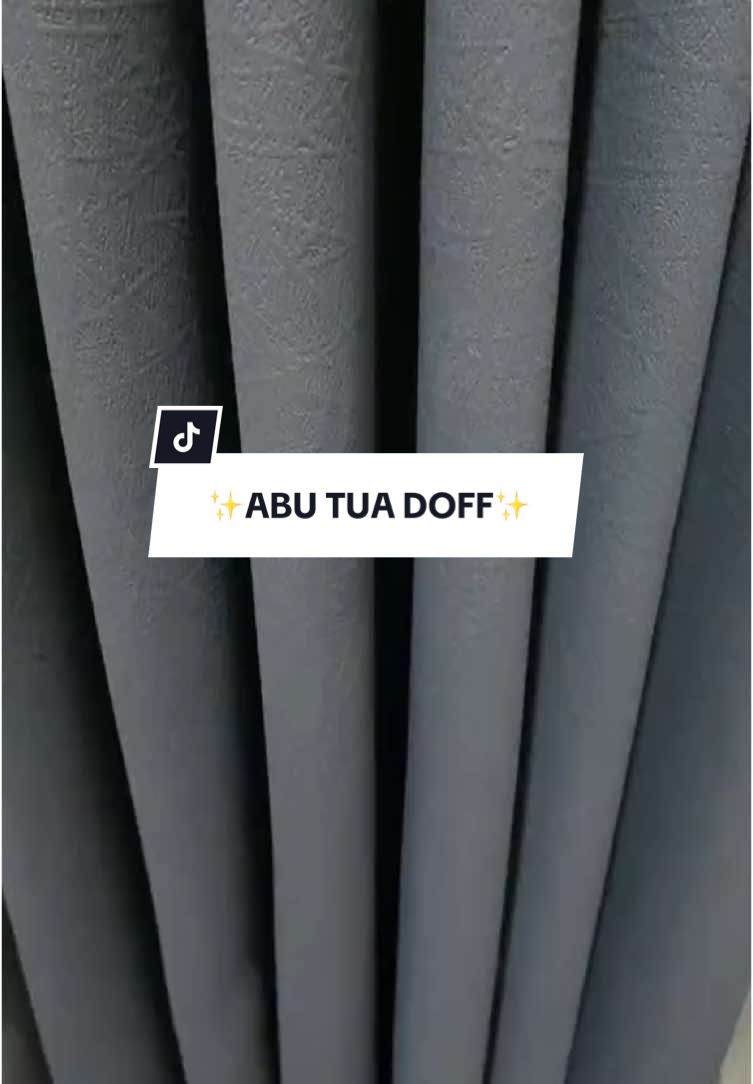 Mana nih yang kemarin nanyain abu tua doff??? Sekarang sudah restock lagi yaaa bisa langsung di co di keranjang kuning nya 🥰✨#gordenminimalis #gordenjendela #gordenpintu #gordenaesthetic #gordenmurah #picapica #fyppppppppppppppppppppppp 