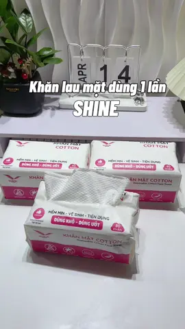 Khăn lau mặt dùng 1 lần shine #khăn #khanlaumat1lan #khanlaumatshine #shinevietnam #shineactive #khankhodanang #skincare #review 