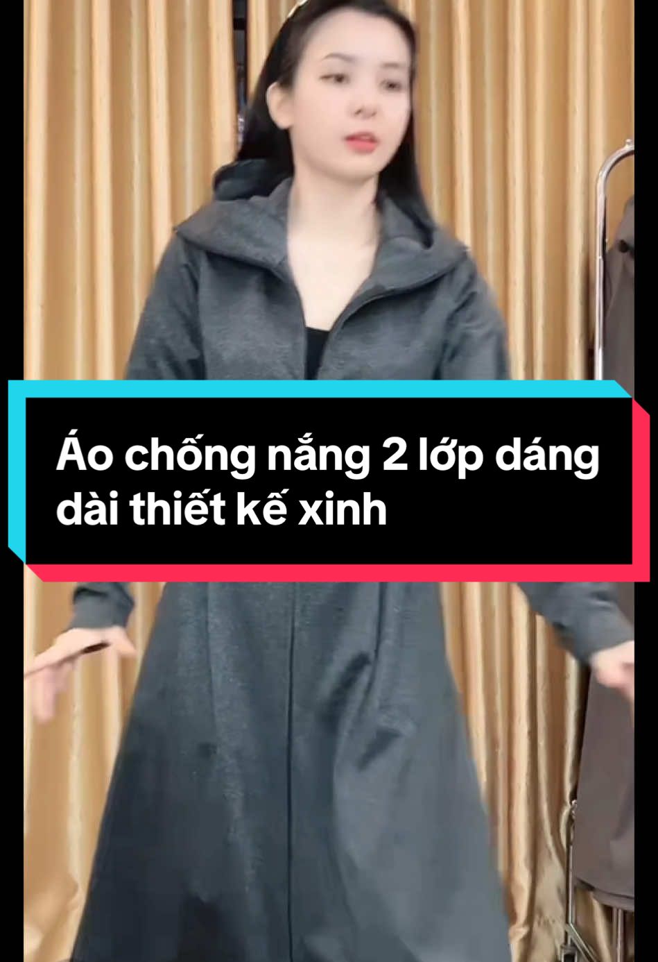 Áo chống nắng 2 lớp dáng dài thiết kế xinh#thuyreview96 #thoitrang #aochongnang #aothietke #macdepcungtiktok 