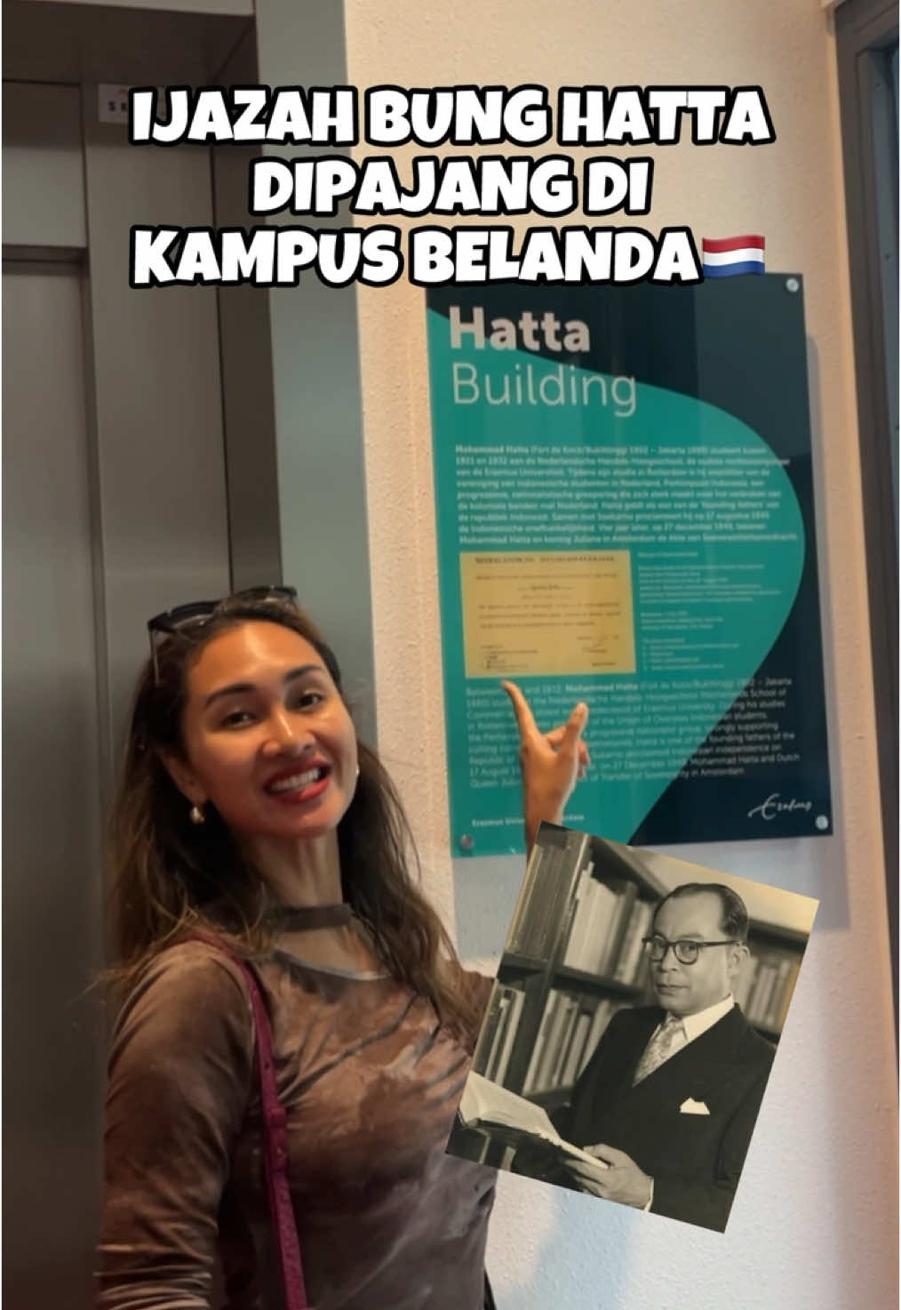 Inspirasi, di negeri orang masih diakui jejak hebatnya Bung Hatta! Terharu banget gak si.. . . . #video #fyp #ajengkamaratih #viral #follow #indonesia 