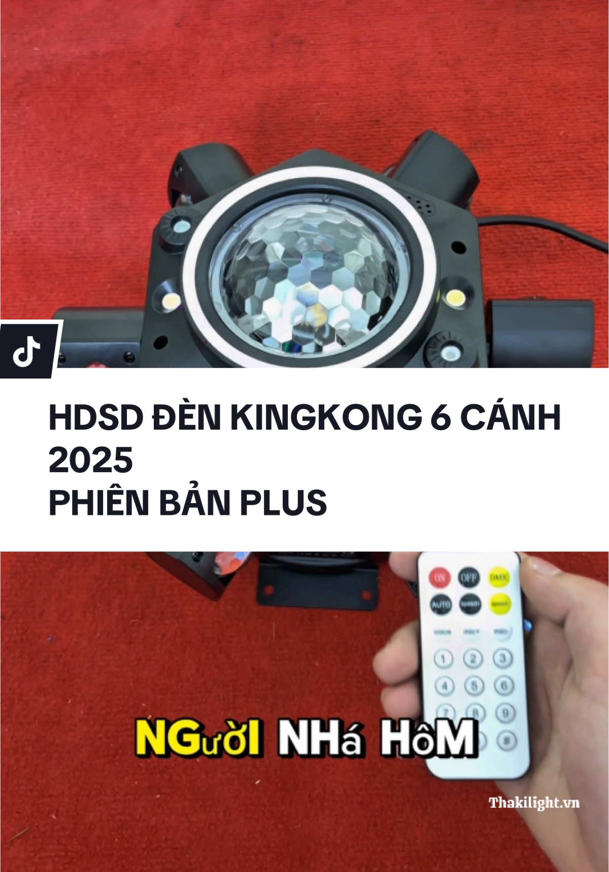 HDSD  đèn kingkong 6 Cánh 2025 phiên bản plus có Viền Led#xuhuongtiktok #kingkong2025vienled #lenxuhuong #densankhau 