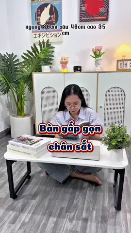 Bàn gấp gọn chân sắt chịu lực tốt #bangapgon #bangapgonngoibet #banhocsinh #homedecor 
