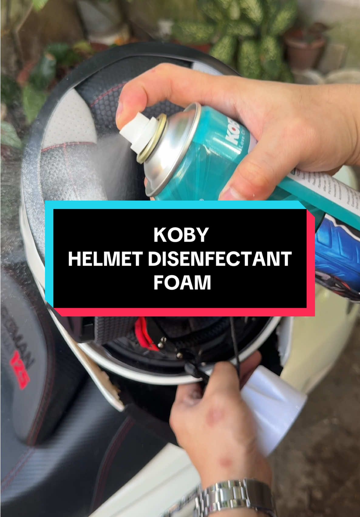 Koby Helmet Disenfectant Spray na tamang tama sa mga rider dyan na ayaw mag amoy pawis ang helmet💯#helmetdisinfectant #rider #helmetspray 