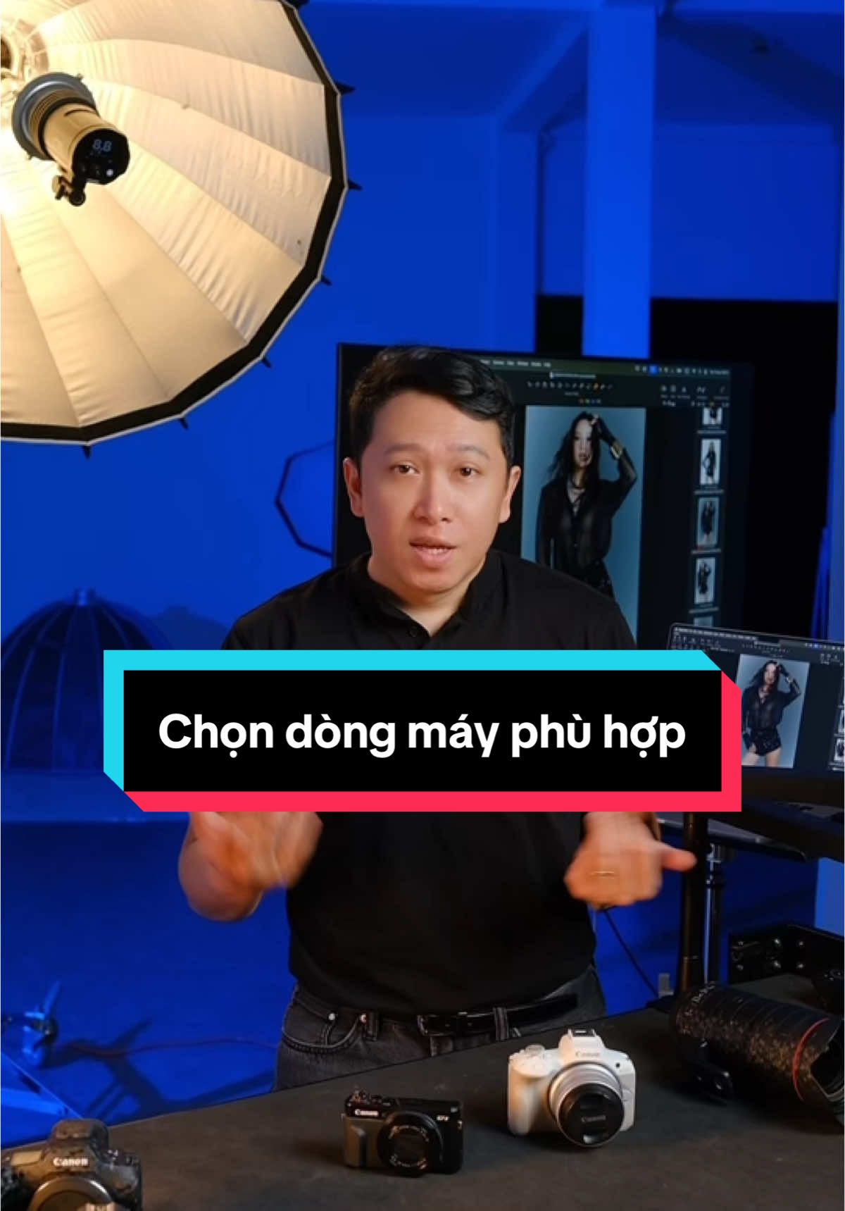 Lựa chọn dòng máy cho người mới . Xin cám ơn @Shop Máy Ảnh 24h  đã đồng hành trong video lần này  #ngoanhphoto #lightingtips #LearnOnTikTok #hocnhiepanh #ngoanhacademy #canonvietnam #lightsetups #beautyphotography 