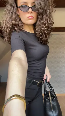 this song, this outfit and walking through a cool city #fyp #outfitinspo #westendgirls #80smusic #classy #blackoutfit #curlyhair #vibe #richgirl #girlythings #relateable #inspiration 