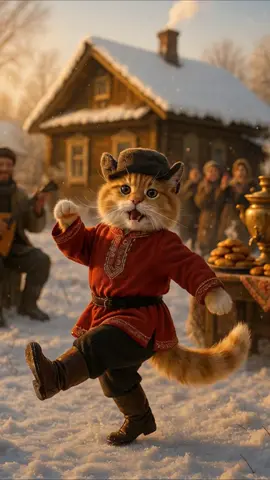 Kazachok? No. KAT-achok. 😹❄️🎶 Russian Cat dancing 🔥 #kitty #chat #chaton #ai #russia #russian #catdance #russia🇷🇺 #ukraine #ukraine🇺🇦 #slavic