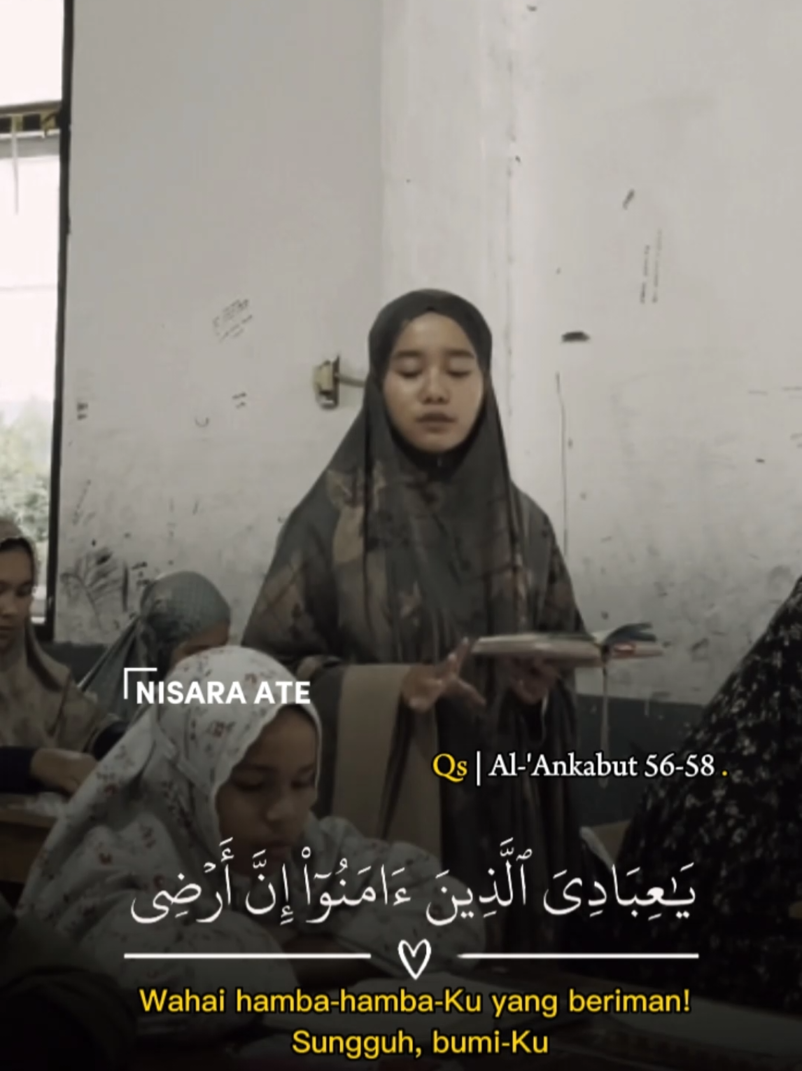 Setiap yang bernyawa akan merasakan mati.... Murottal Merdu | Nisara Ate | Qs, Al'-Ankabut Ayat 56-58 || @Nisara Ate  . . . #murottal #merdu #murottalquran #qoriah #indonesia #lewatberanda #fyp 