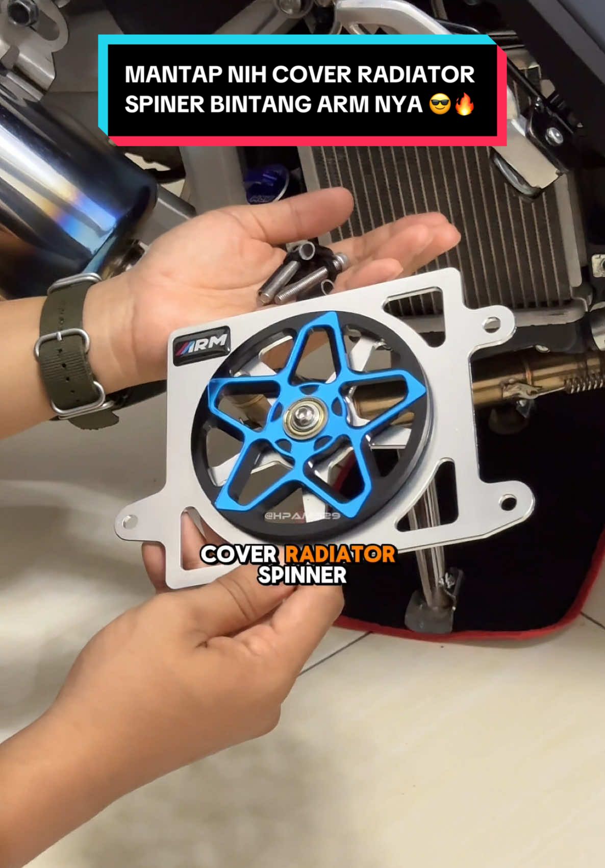 Mantap nih cover radiator spinner bintang ARM nya 😎 Klik keranjang kuning.. #coverradiator #coverradiatorbintang #arumi #vario 