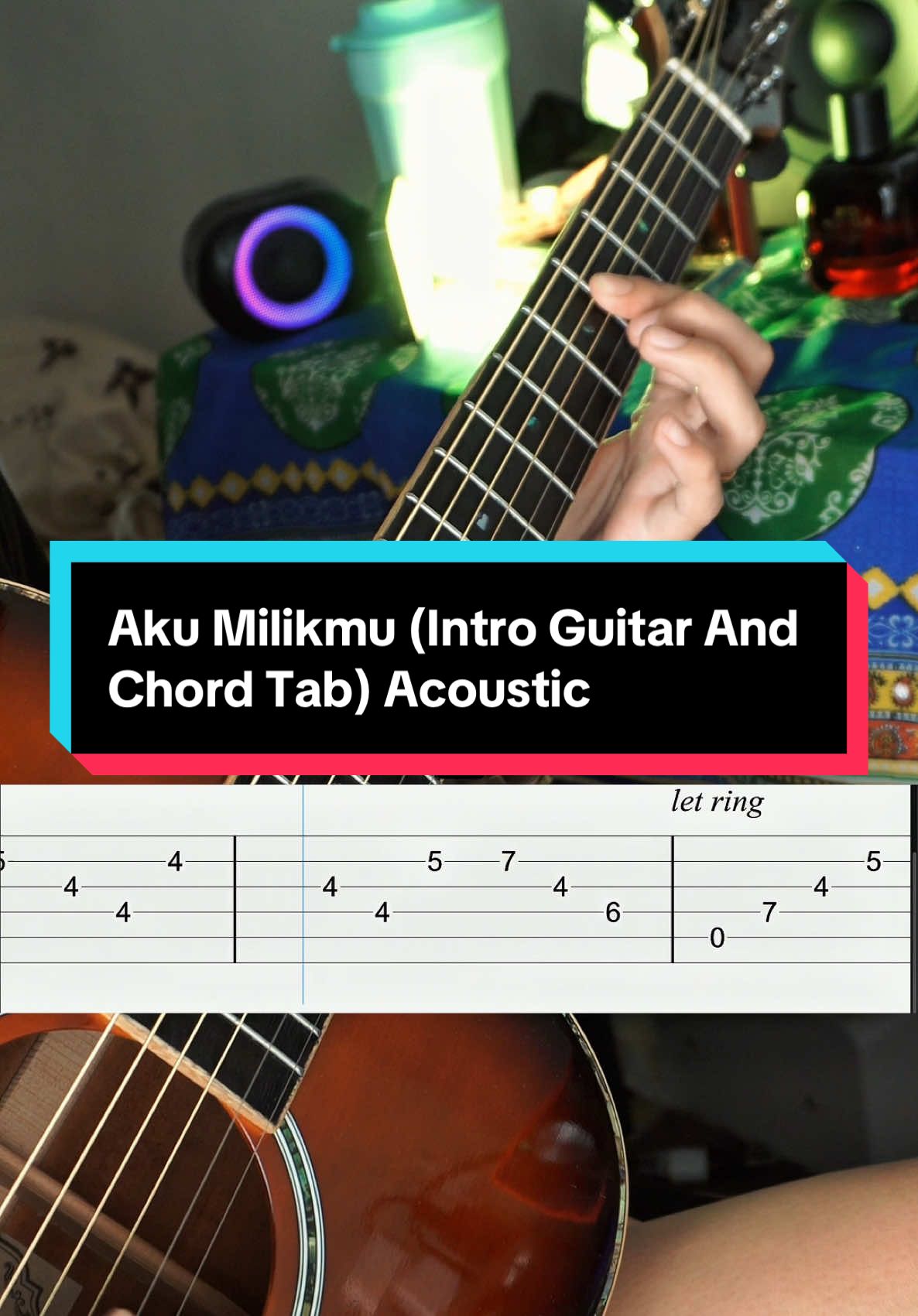 Aku Milikmu (Intro Guitar And Chord Tab) Acoustic