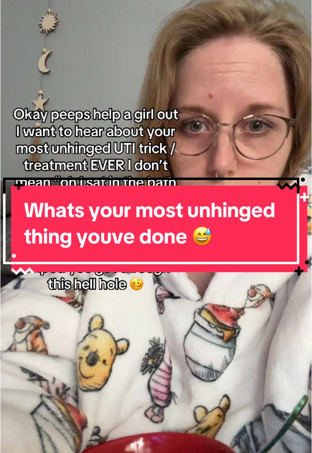 What’s the most unhinged thing you’ve done to help you through UTIs I’m currently sat waiting now patiently for microbiology 🧫 to get back to me as yet again this UTI has mutated and changed. It’s been HORRIFIC I’ve been on antibiotics now since the end of November 2024 and we are in April 2025 I’m fucking exhausted 😩 I’m done! I am a catheter user and I intermittently catheterise multiple times a day 😭😤 sometimes I have a fowley catheter I did have an SPC but it failed and here we are! #unhingedtok #unhinged #uti #utitreatment #chronicuti #utipain #bladderpain #bladdercontrol #bladderproblems #heds #eds #ehlersdanlossyndrome #neurogenicbladder #chronicillnessandme #chronicpain #disabilityawareness #loveyouall #brokenbody #fyp #utihacks #urinarytractinfection #brokenbladder #broken #loveyouall #staypositive 