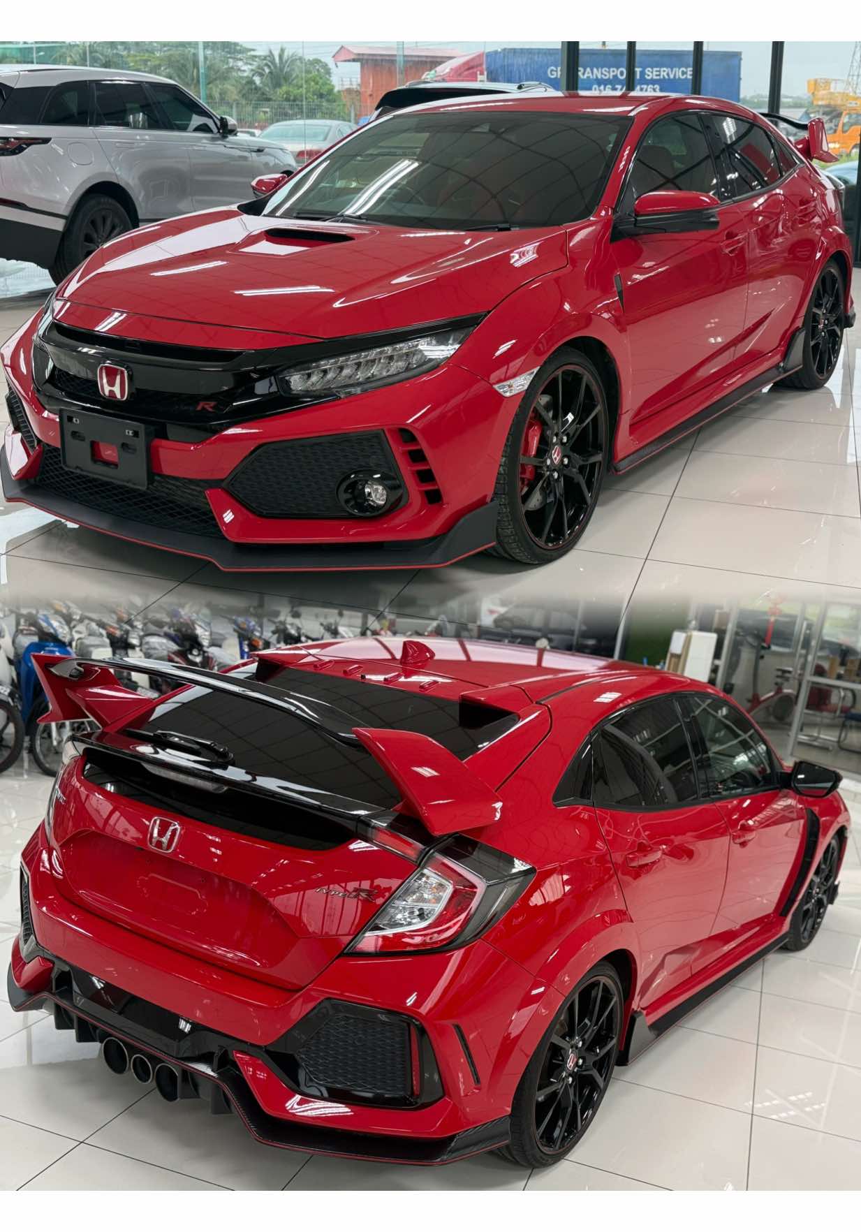 Honda Civic Type R FK8 Recond 2019 unregister 0️⃣1️⃣0️⃣7️⃣7️⃣2️⃣8️⃣6️⃣2️⃣8️⃣ Rare red colour unit for sale All original condition No modications done Type R seats 20inch Type R wheels Clean interior Loan is avaliable Free 5yrs warranty Free tinted Free full service before delivery Free polish Free coating #johorbahru #honda #hondacivic #fk8 #typerfk8 #recondcar #recondcarmalaysia #fyp 