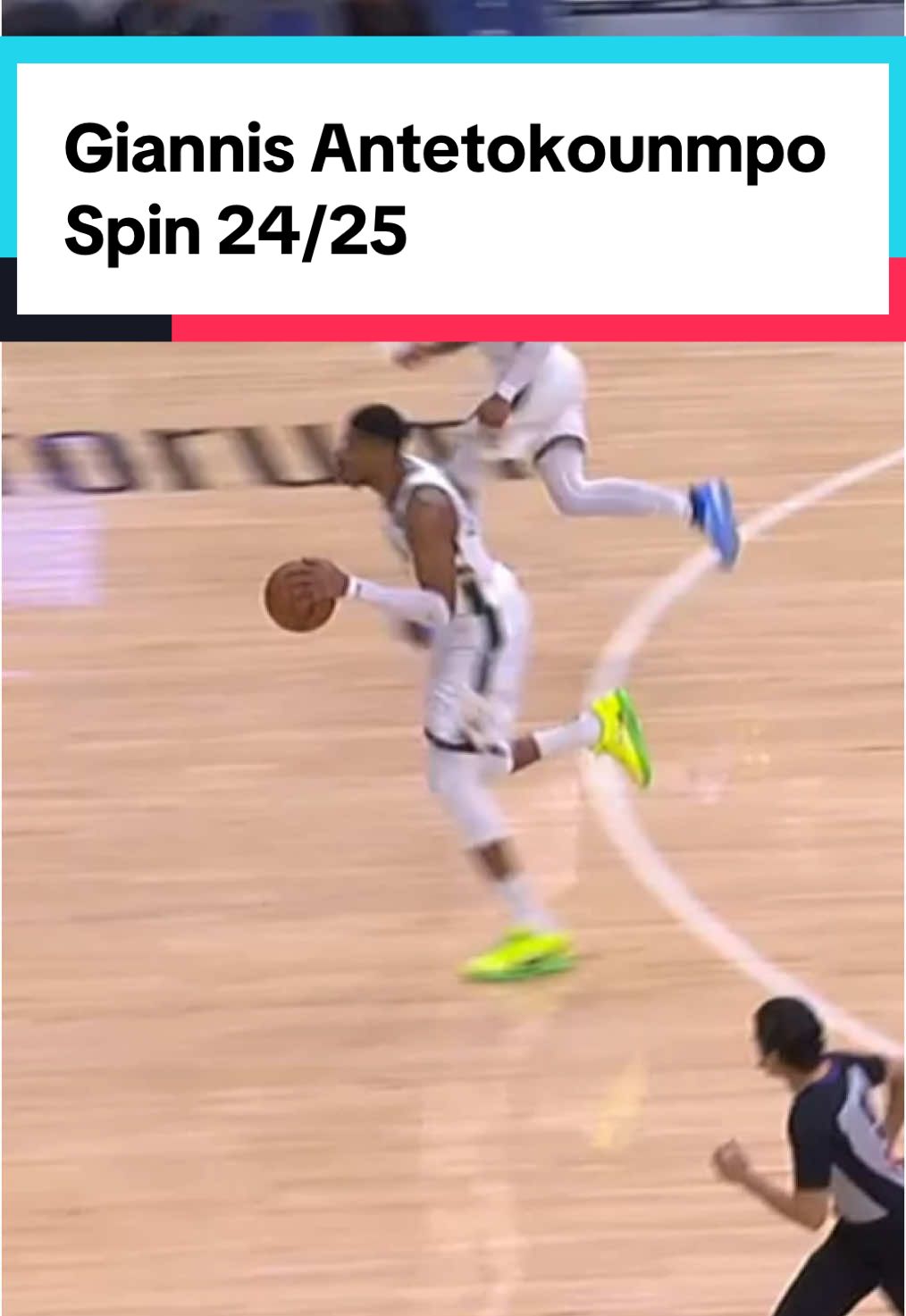 Giannis Antetokounmpo Spin 24/25  #giannis #goodvibezhoops #greekfreak #milwuakee #bagwork 