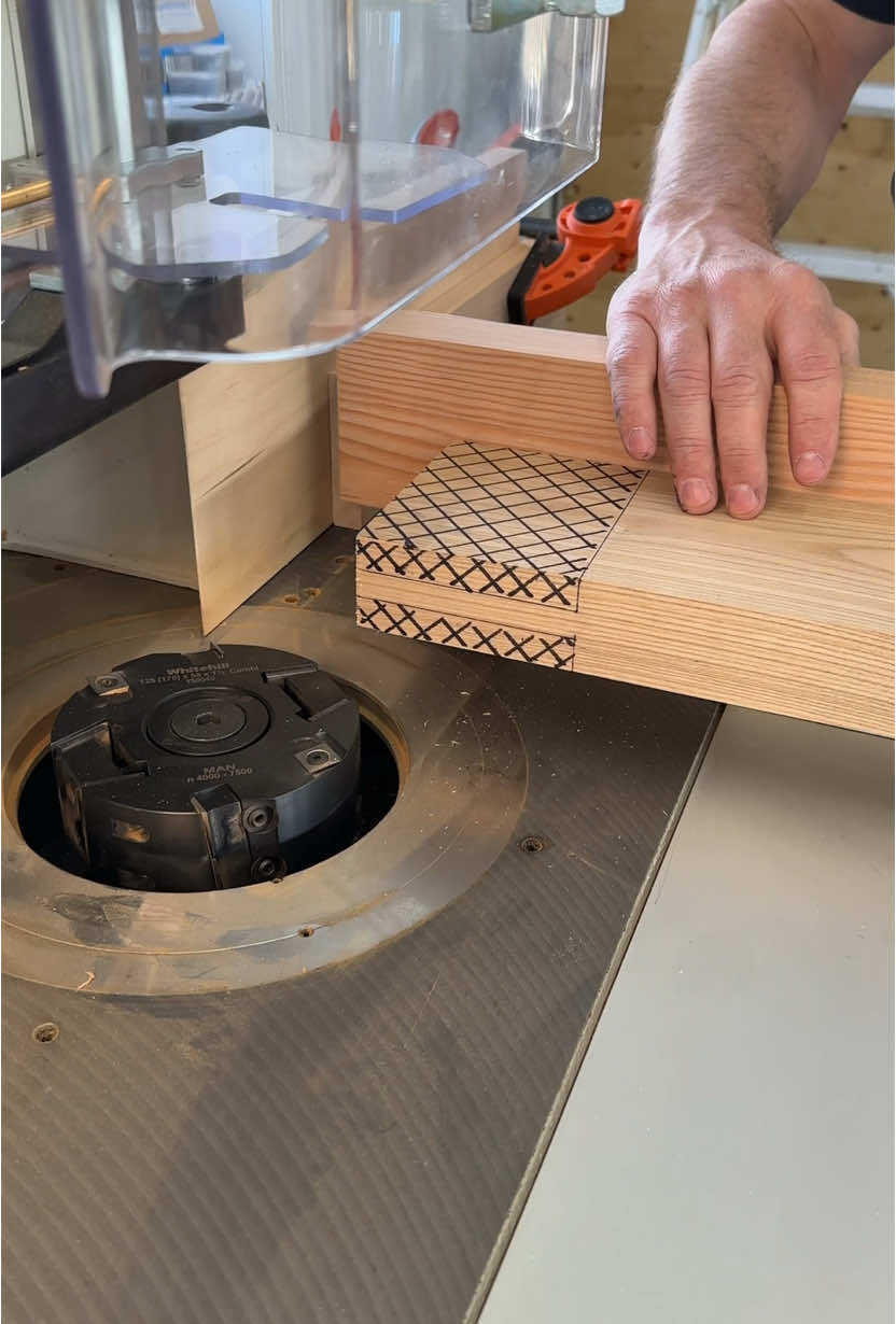 Getting the @Whitehill Tools combi cutter set up to cut tenons for bread boards. One cool thing about this cutter is because it it flush mounted you can cut longer tenons since the spindle doesn’t limit the length of the tenon
