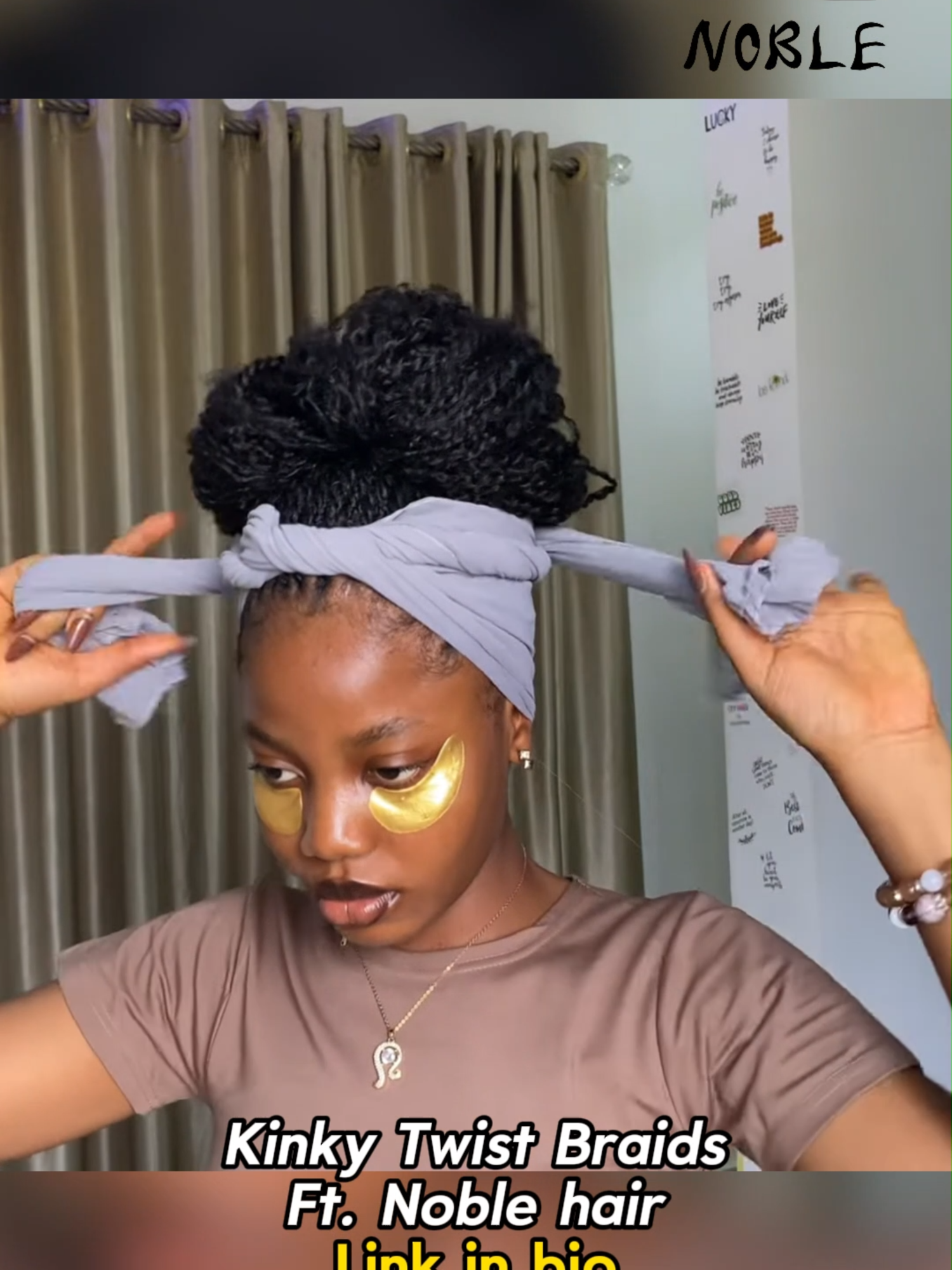 Hairstyle Tutorial 2. Kinkybraid Pro #M1B hair extensions 22'' Slayed by @still.sophiee With Noble Hair Link in her bio. 💥 Tax refund season sale ❤Exclusive 20% CODE: NOBLE20+Free shipping #noblehair #microtwist #kinkybraidpro #minitwists #hairinspiration #kinkybulkstyles #kinkyhair #blackgirlmagic #fyp #hairartist #extension #beauty