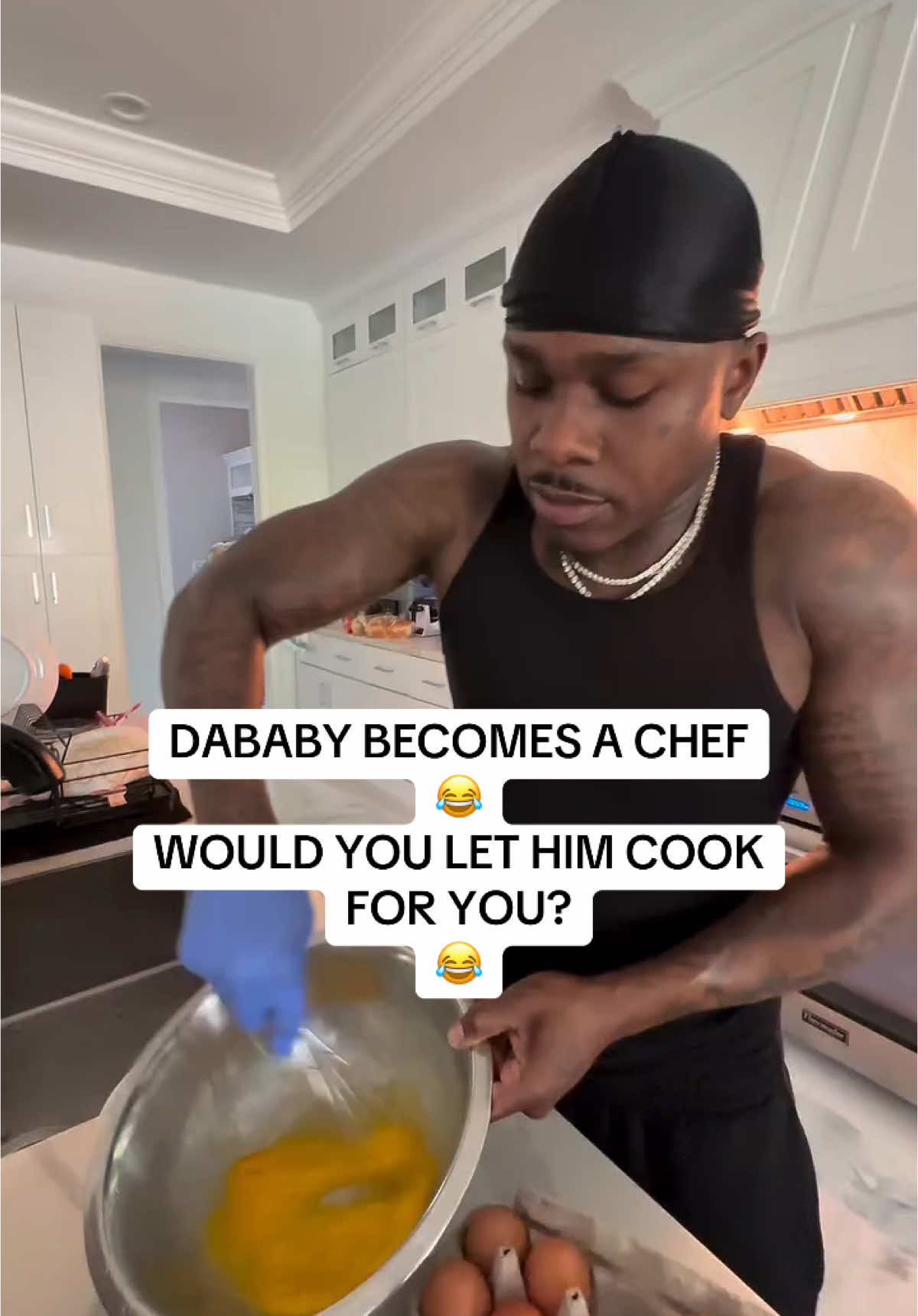 DABABY BECOMES A CHEF 😂 WOULD YOU LET HIM COOK FOR YOU? 😂 #dababy 