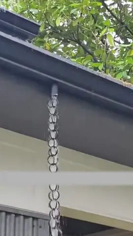 Rain chains, an alternative to traditional drains#Science #fyp #homedecor #DIY #handmade 