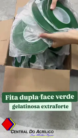 💥 Fixação Extra Forte? É CLARO QUE TEMOS! 💚 Conheça a nossa fita dupla face gelatinosa tipo VHB transparente com liner verde uma solução poderosa, prática e versátil para praticamente qualquer situação! 📏 Disponível nos tamanhos: 05mm, 09mm, 12mm e 19mm – rolos com 20 metros de alta performance. 📲 Fale agora com nossos vendedores e garanta já a sua! Central Do Acrílico - Sua Melhor Opção! #acrilico #acrílico #acrilicoespelhado #policarbonato #poliestireno #petg #pvcexpandido #abs #acrilicopersonalizado #personalizadosdeluxo #comunicacaovisual #letracaixa #polimento #colors #design #coresdacentral #teamcentral #centraldoacrilico #fitaduplafaceverde 