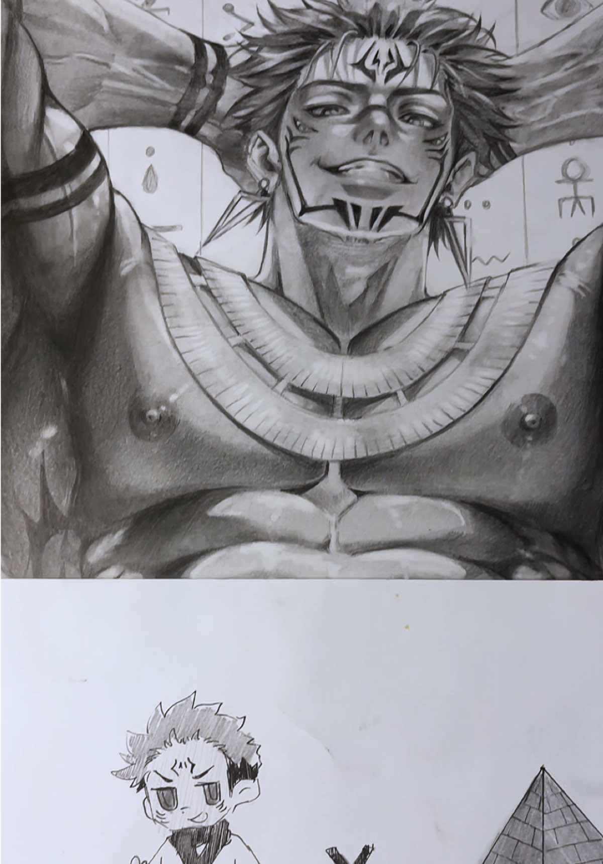 Sukuna sama tự tin tham gia xu hướng trễ 😌☺️🥴✨ #sukuna #egypt #egyptian #trend #truongnghecacu #sukunaryomen 