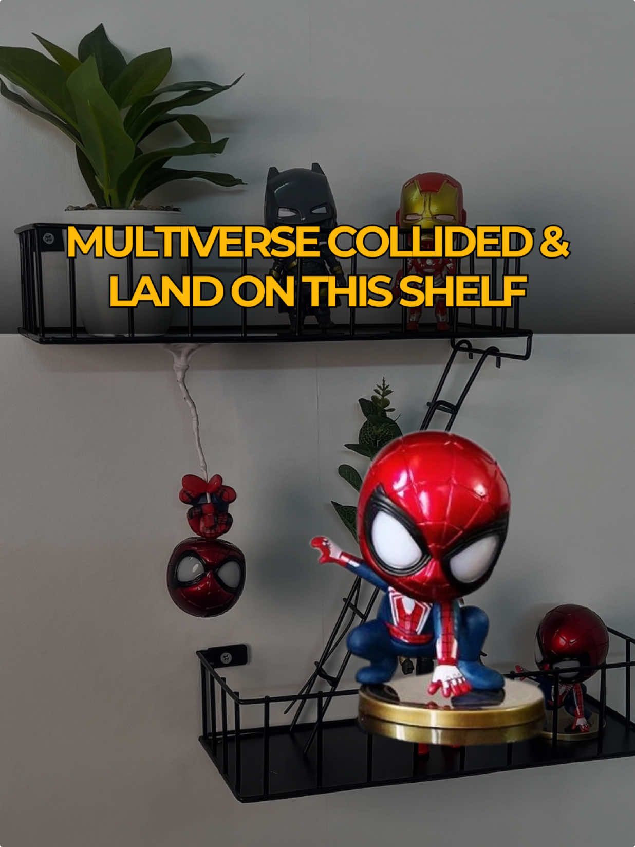 I didn’t just build a display—I built a multiverse. Each level holds a universe, and every figure tells a story. This fire escape shelf isn’t just for showing off. It’s where worlds collide—and finally fit together. #fireescapeshelf #fyp #actionfigures #spiderman #marvel #multiverse 