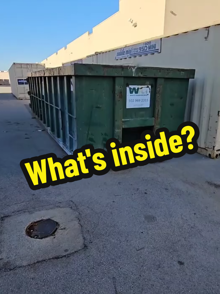 Let's see what's in the big green dumpster😁 #fyp #viral #fypシ #dumpsterdiving 