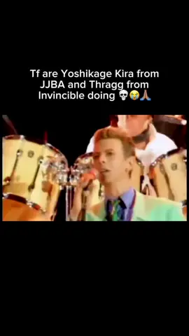 W song #underpressure #queen #freddiemercury #davidbowie #thragg #invincible #kirayoshikage #yoshikagekira #kira #jjba #jojo #jojosbizarreadventure #diamondisunbreakable #steelballrun #anime #manga #comics 