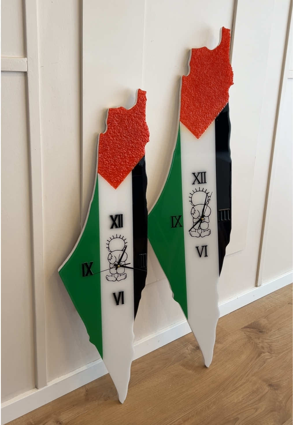 100cm & 120cm  palestinian map  #map #flag #freepalestine🇵🇸❤️ #freeGaza #clock #falastin #palestine #fyp #handmade #handmadecraft 