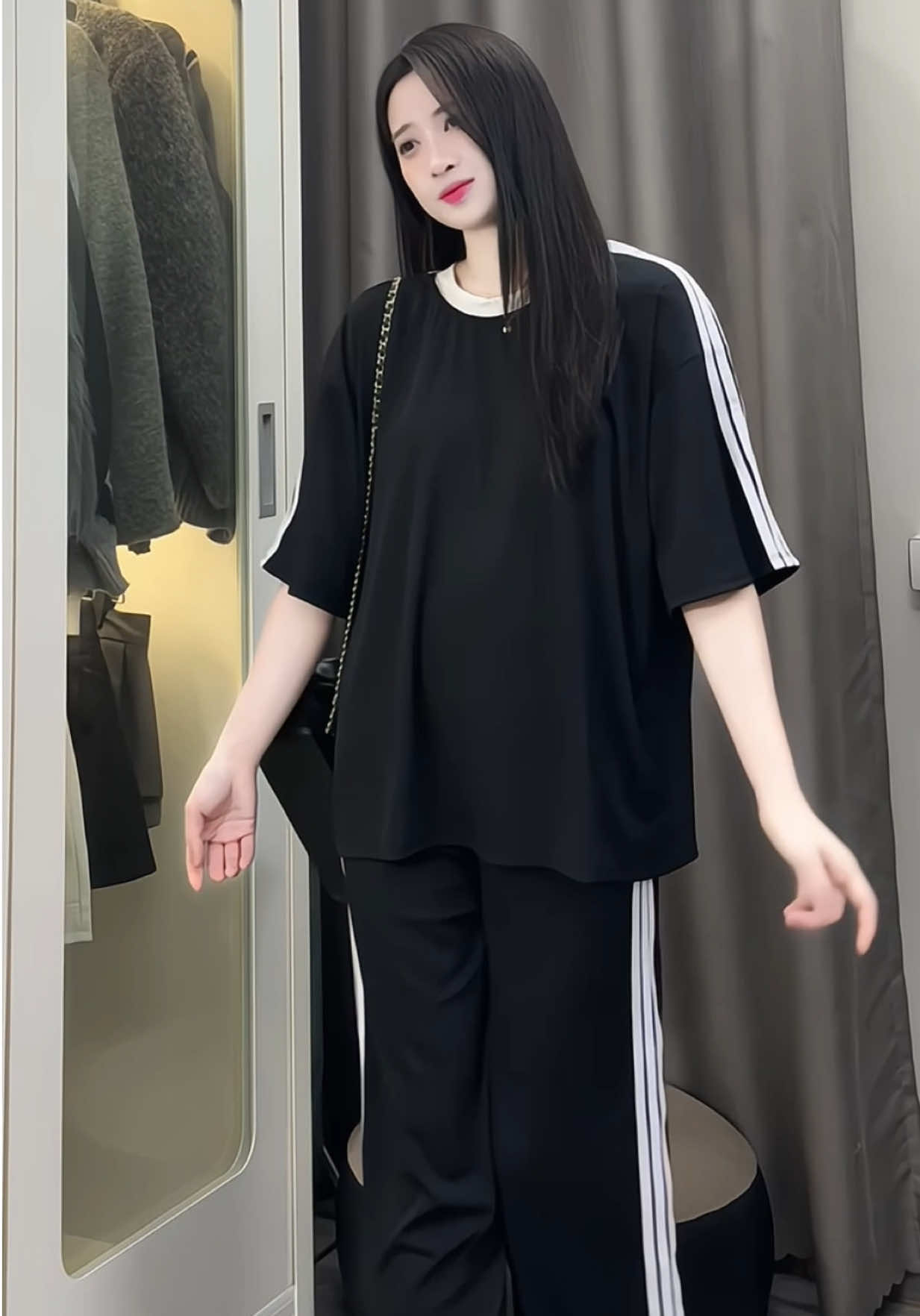 SET BỘ QUẦN XUÔNG THUN GÂN TĂM TRƠN #fyp #xh #outfit #thoitrangnu #xuhuongtiktok 