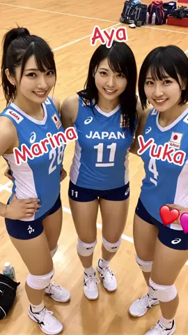 Clumsy dancers🥰 長谷川まりな Marina Hasegawa #beautifulathlete #volleyball #バレーボール #atleta #atlet