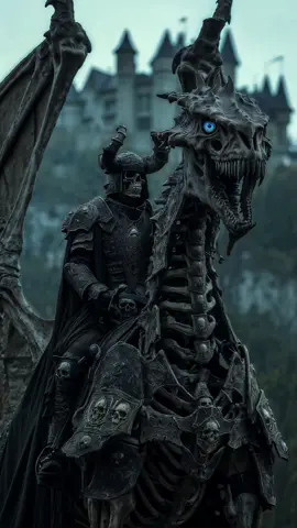 skeleton knights of the cursed dragons #horrortok #skeleton #cursed #dragons #ai #midjourney 