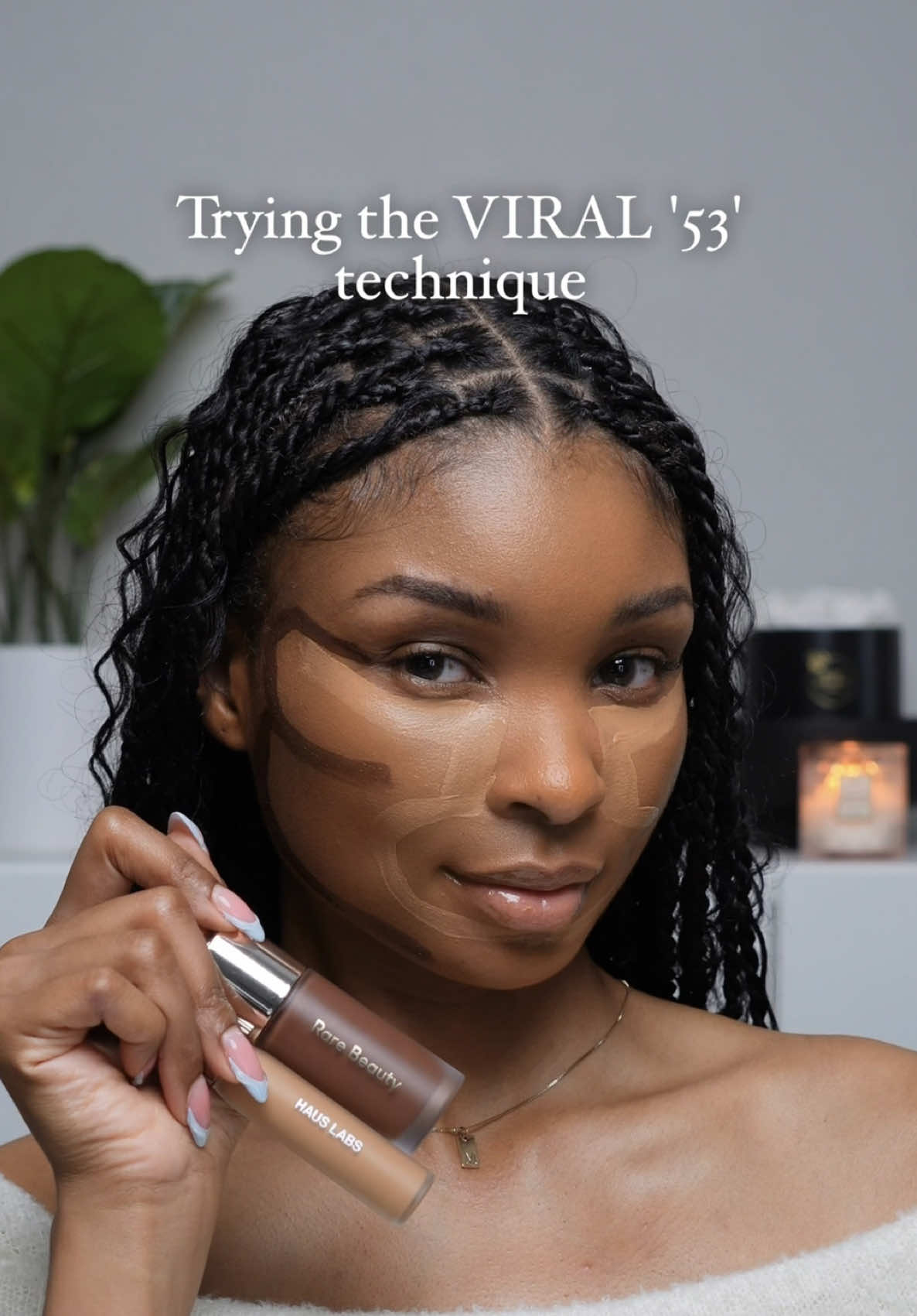 What’s 5+3😍🔥 •products & shades are 🔗’ed in my bio on my LTK💗 •Contacts: 🔗’ed in my b!o under ‘Just4Kira’ in the color ‘Asa Brown’. You can use my code : Mya30 for $$ off 🤎 @Rare Beauty @Haus Labs by Lady Gaga @IT Cosmetics  #makeuphacks #makeuptechnique #makeuptips #contourtutorial #contourhacks #MakeupRoutine #makeuphack  