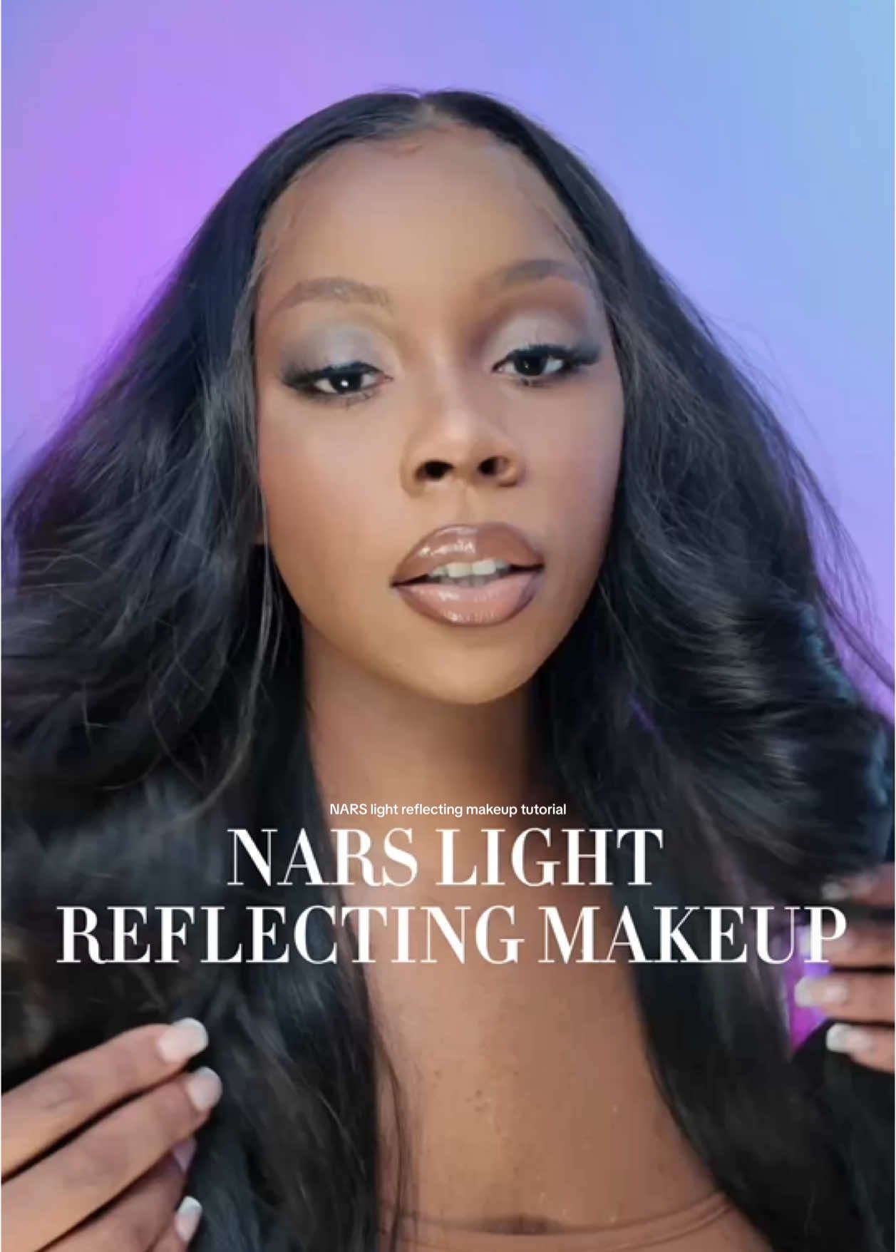 @NARS Cosmetics gave me a full face beat, what do you guys think of the results? 💕 #narslightreflectingfoundation #narscosmetics #blackgirlmakeup #MakeupRoutine 
