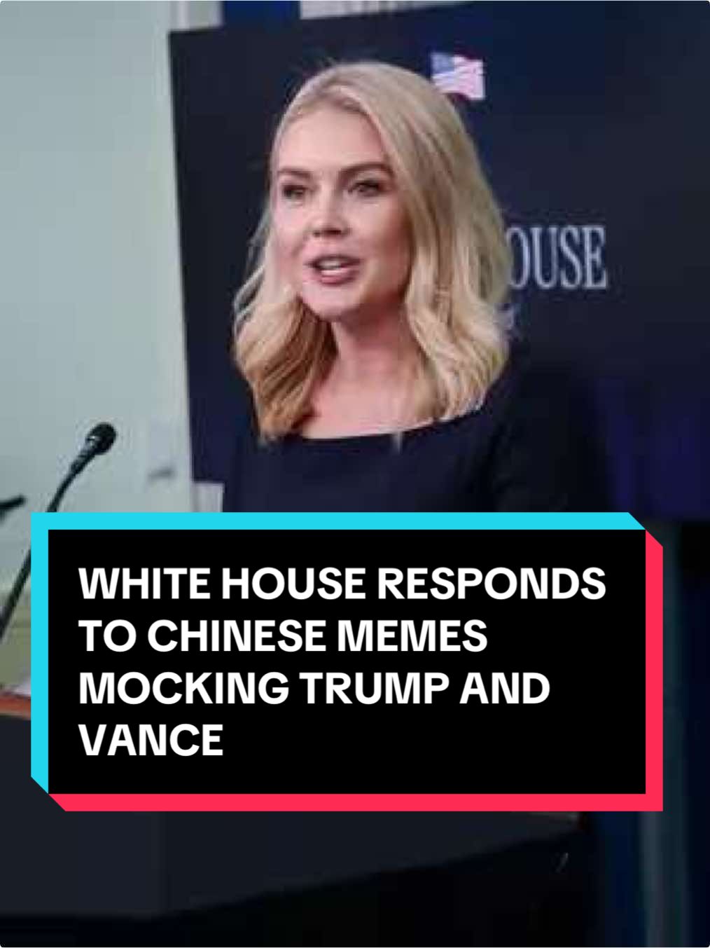 #WhiteHouse press secretary Karoline Leavitt responded to a question on Tuesday about the AI-generated images of President #DonaldTrump, Vice President #JDVance and #ElonMusk working in factories that recently went viral on Chinese and American social media sites. #news #newsweek #politics #China