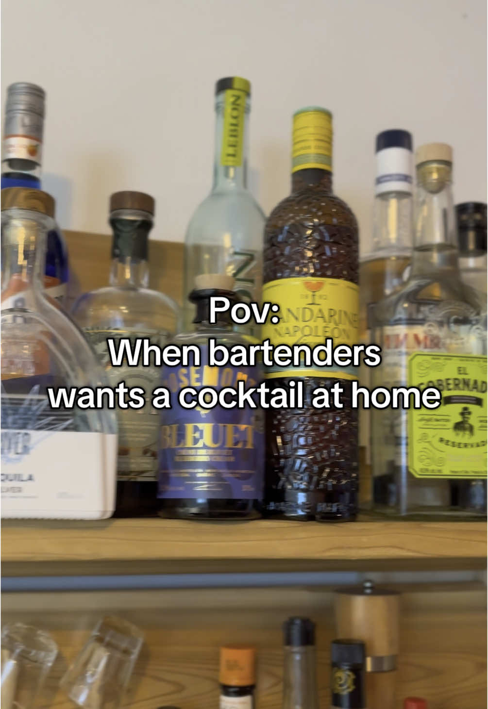 WHEN BARTENDERS WANTS A COCKTAIL AT HOME  #bartenders #are  #tired