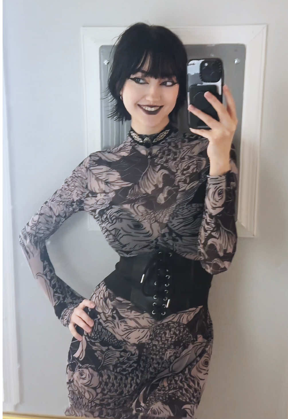 this dress was very sheer, had to wear a corset so its tiktok friendly lol