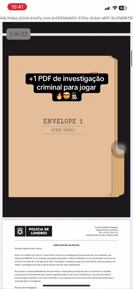 Link no pv galera 🔥🕵🏻‍♂️ #JogoDeInvestigação #jogocasocriminal #casosmisteriosos #viral #fyp 