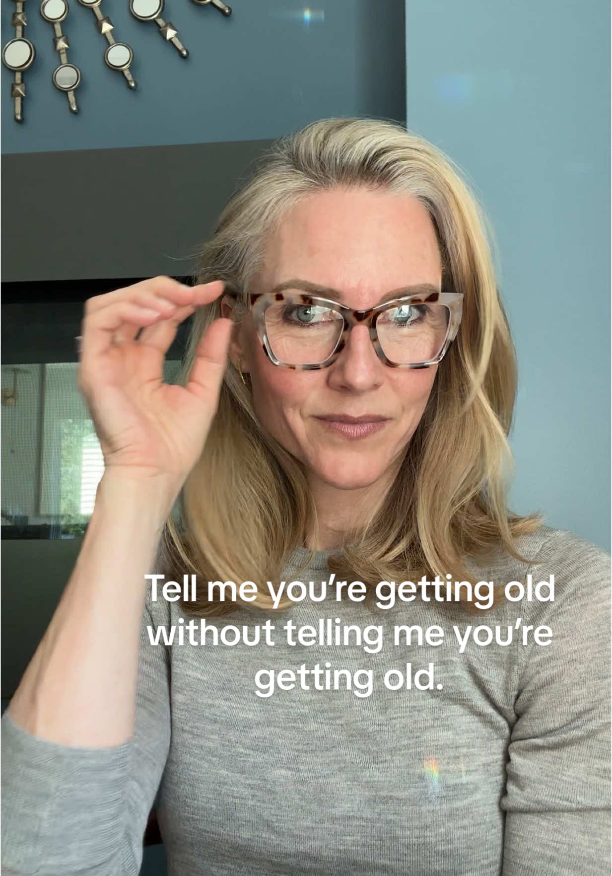 Omg, this isn’t even HALF of the glasses I own! 🤣 Do you also have a collection?  #GenXTikTok #WorldTok #fitover50 #childhoodmemories #glasses #readers 