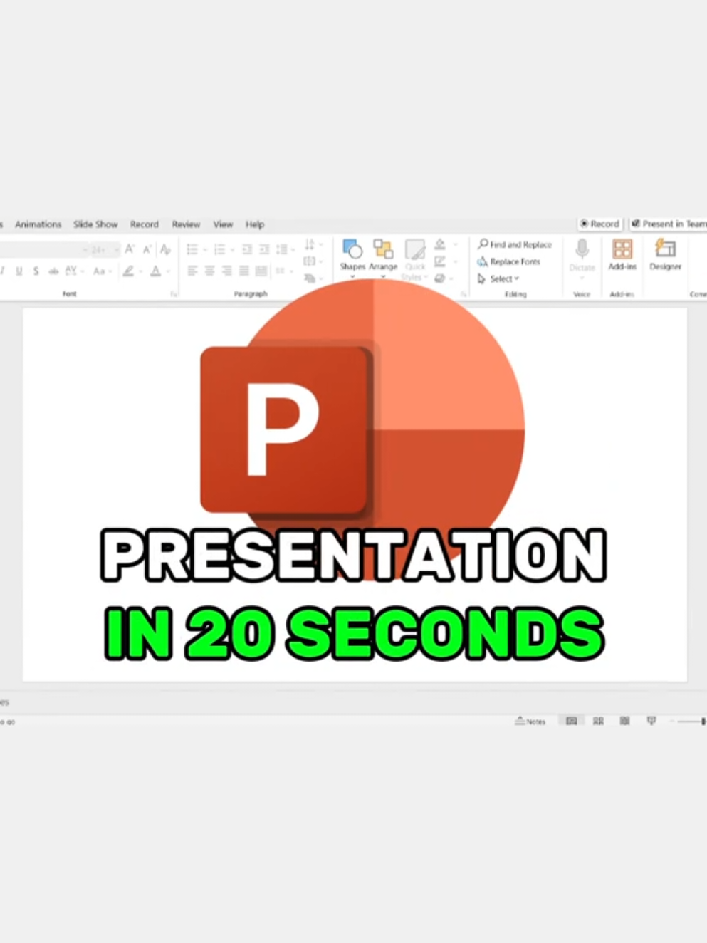 PowerPoint presentation in 20 seconds! #powerpointpresentation #powerpointtutorial #powerpoint 