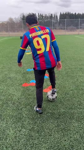 TIKI TAKA footwork drill🔥to improve dribbling #football #soccerskills #footballskills #technique #skill #skills #footwork 