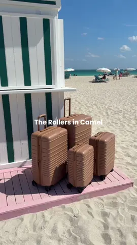 Coming this Thursday, our best-selling rollers in an all-new color. Set your alarms for April 17th at 6am PT and shop the Getaway Collection on the BÉIS App. US Only. Launches in Canada, EU and UK on 4/23.