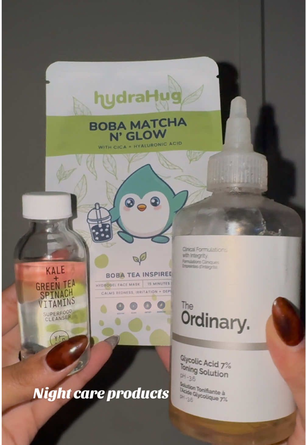Best 4 main products for daily & night routine (men & female) ✨ #skincare #fyp #beauty #skincareroutine @Youth To The People @The Ordinary @HydraHug 
