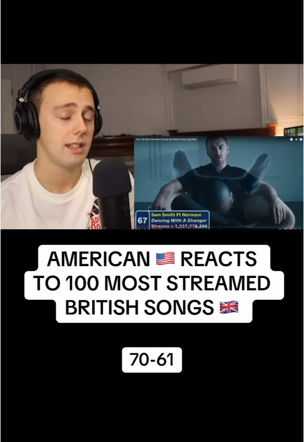 70-61 | An American diving into the top 100 most streamed British songs… I was NOT ready for this ride! Clip From: ItsJPS #BritishMusic #UKTop100 #AmericanReacts #MusicReaction #TikTokReacts #BritishHits #UKVsUS #SpotifyCharts #musictok 
