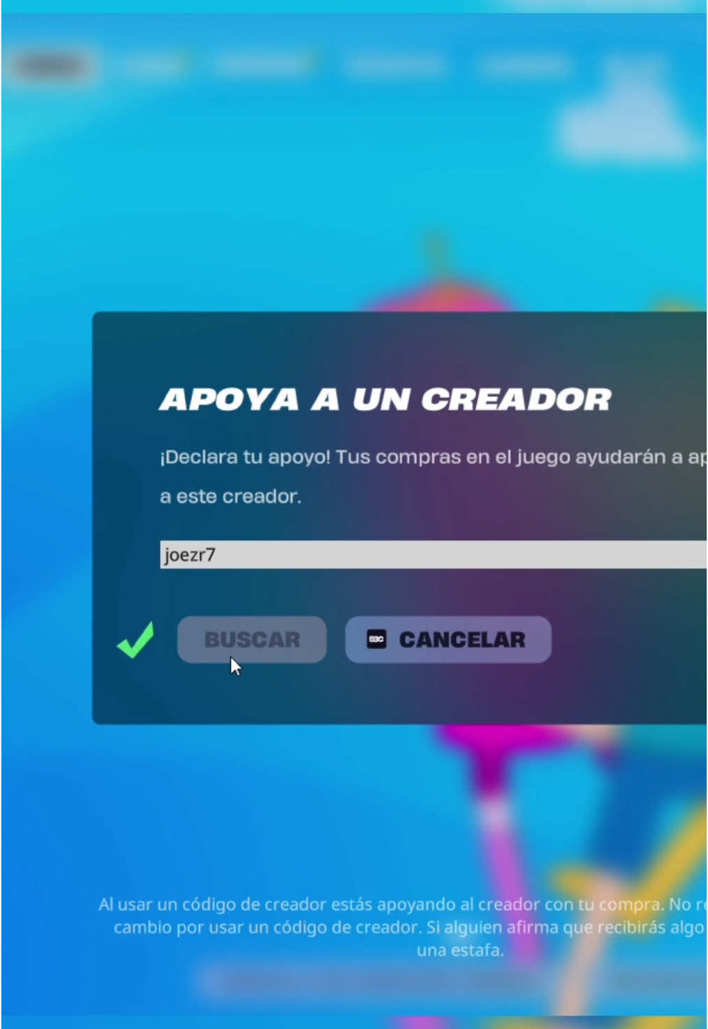 Obtén tu código de creador en Fortnite 🤩 #fortnite #fortnitememes #epicgames #creador #horadeaventura #gaming