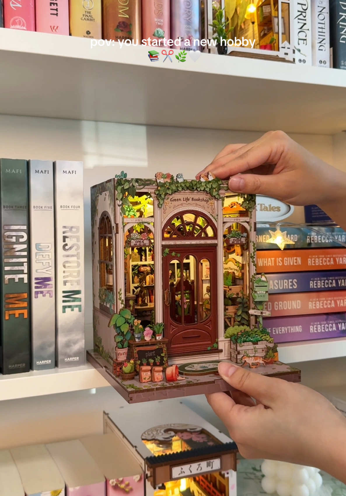 Finally found a hobby that I can actually stick with 💕 #hobby #DIY #diyideas #cozyathome #bookshelf #BookTok 