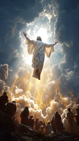 Jesus Ascending to Heaven | be honest… you crying or converting? 🥹☁️👇 #j#jesusascensiona#aia#aisurgeong#godmodeh#hyperrealismb#biblicalmomenth#heavenlyscenee#epicvisualf#fypa#aivideod #divineenergy 